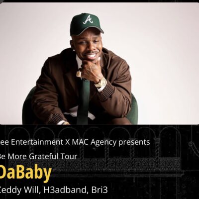 Da Baby Be More Grateful Tour